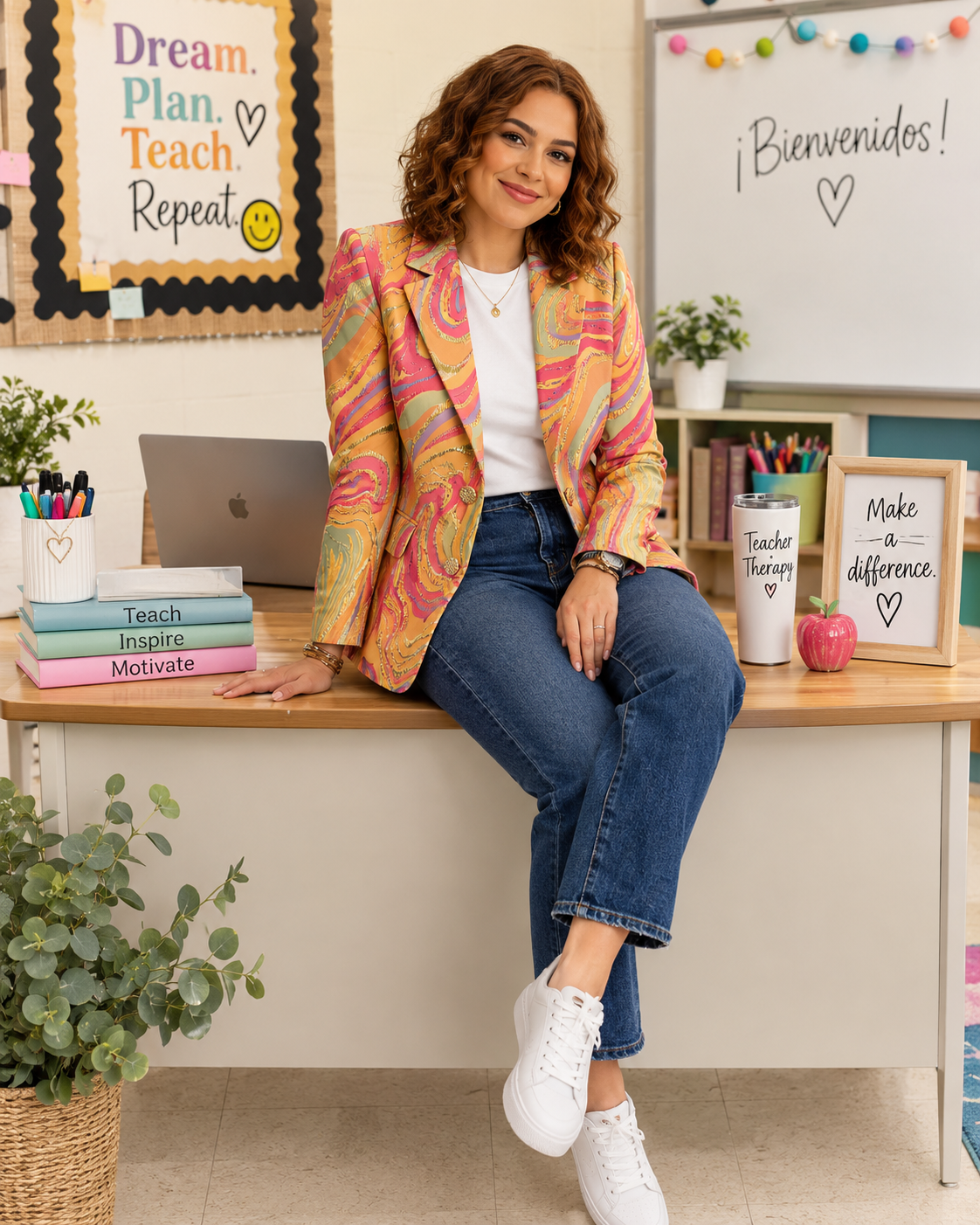 Sunset Statement Blazer | TTS FASHION