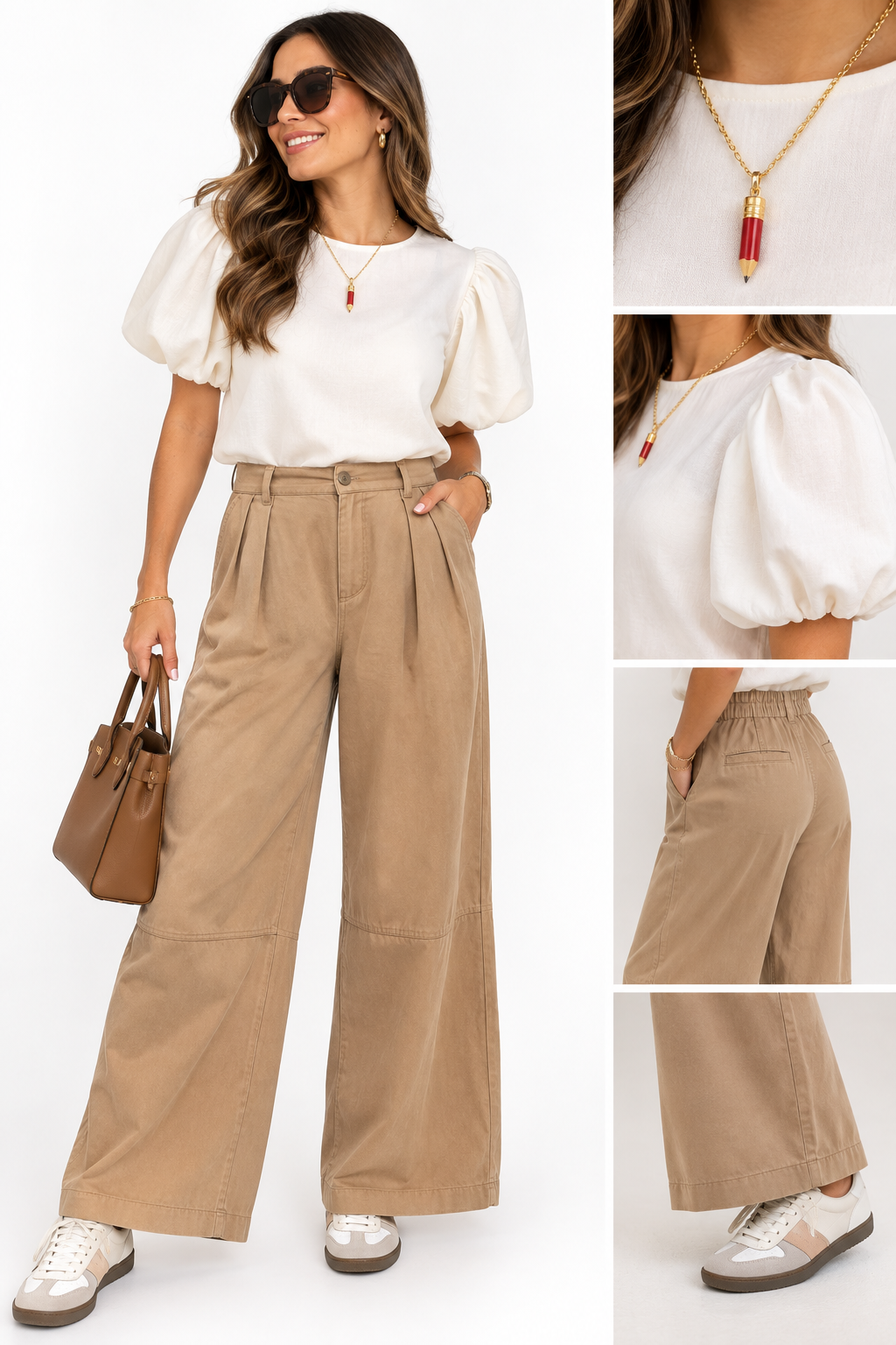Pantalón Wide Leg Taupe – TTS Fashion