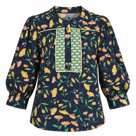 Blusa Navy Garden  | TTS FASHION