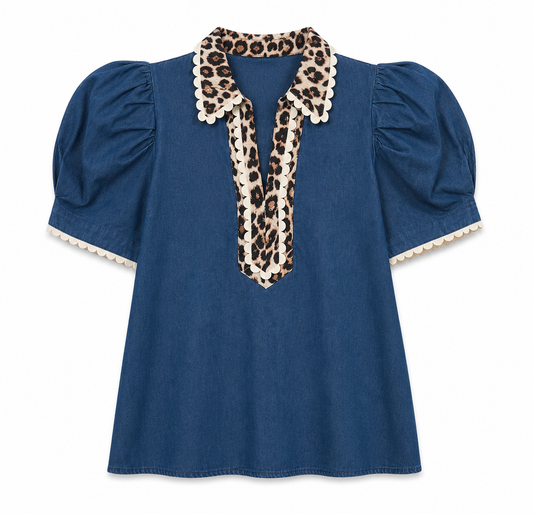 Blusa Denim Wild Chic