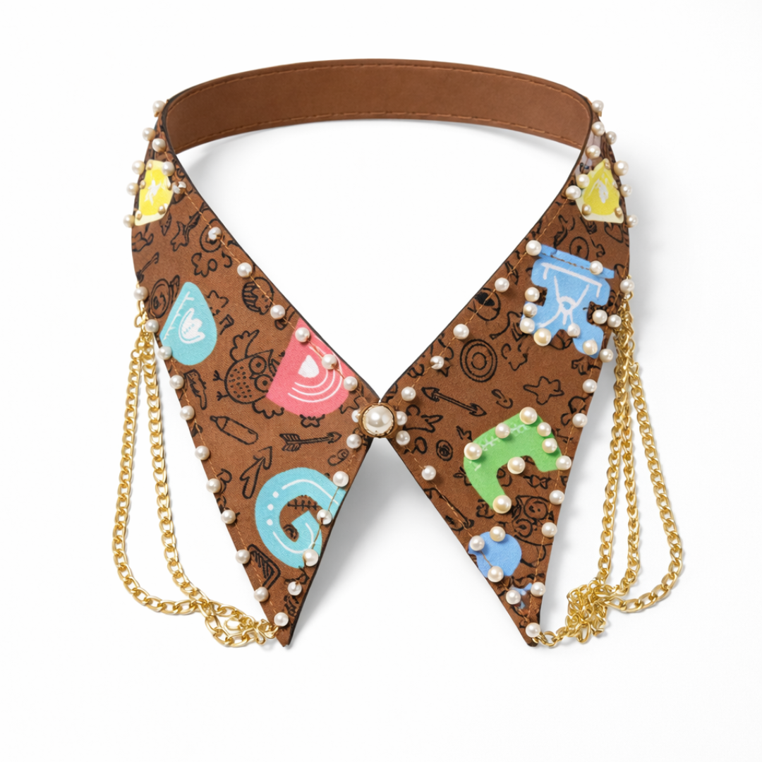 Collar Artesanal ABC | Statement piece
