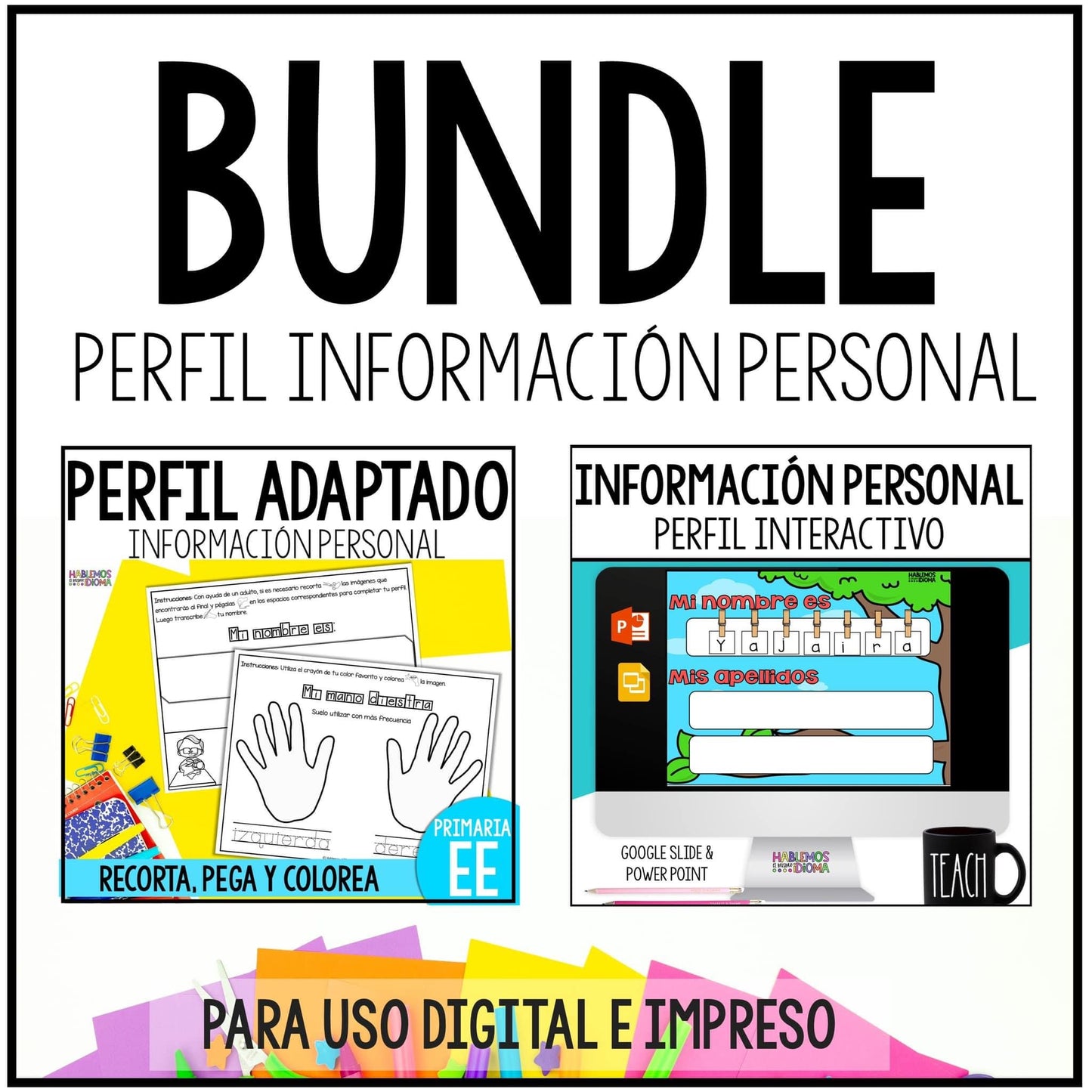 Perfil de información personal - Regreso a clases