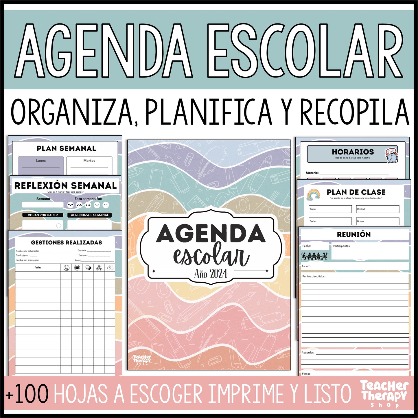 Agenda | Registro escolar y Planificador Docente