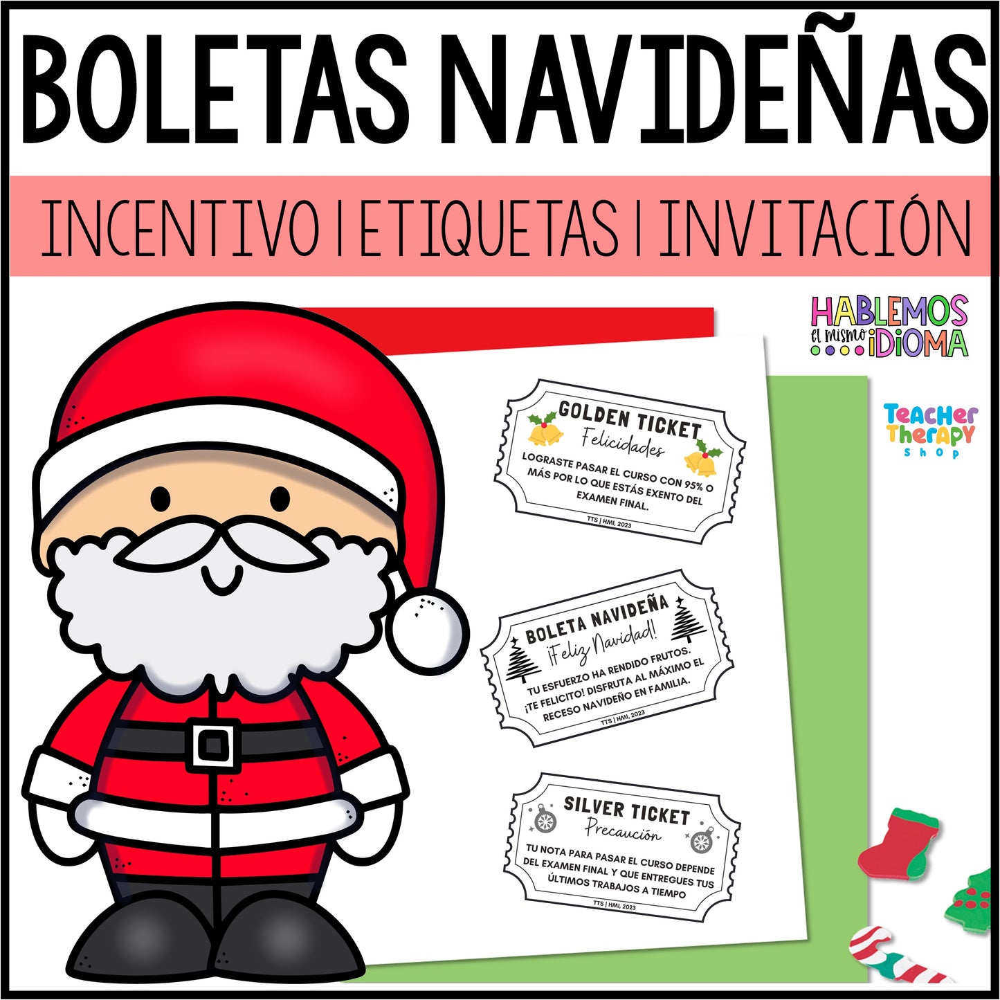 Boletas navideñas | Invitaciones y etiquetas de regalo