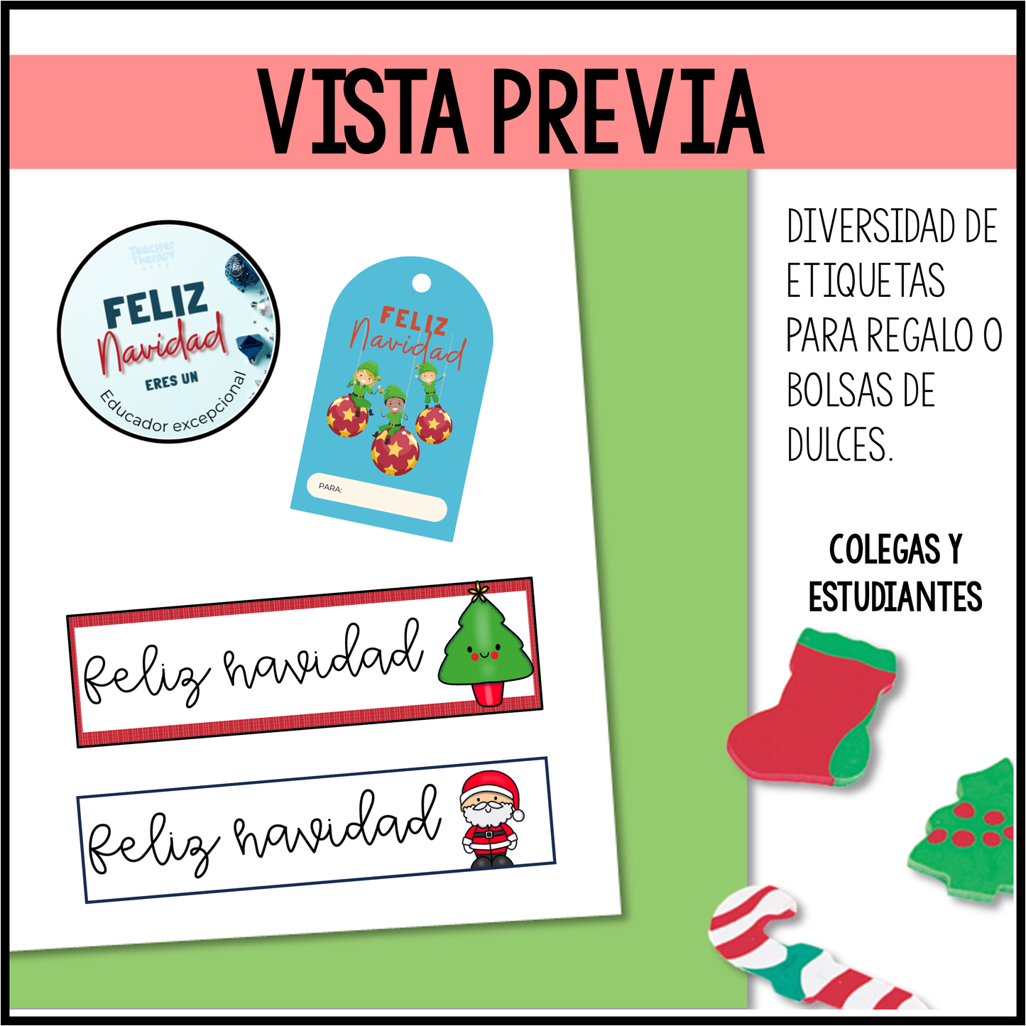 Boletas navideñas | Invitaciones y etiquetas de regalo