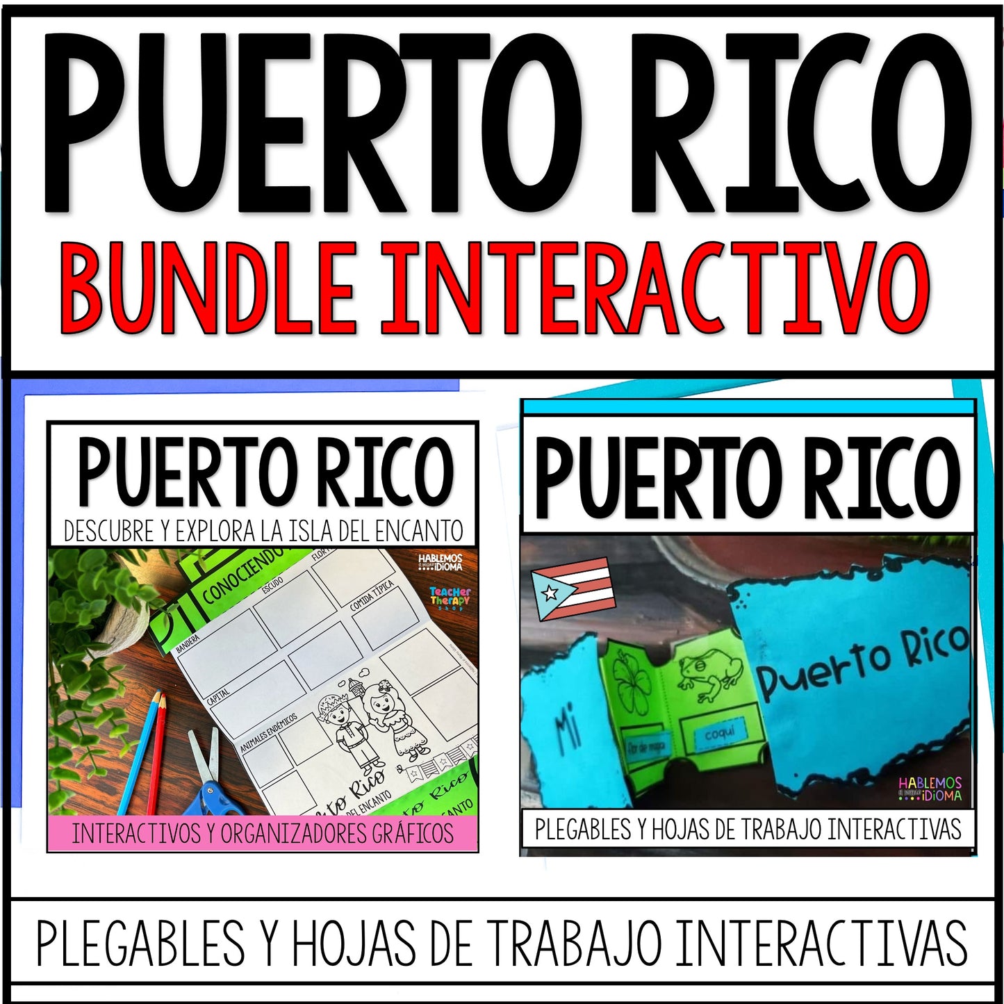 Puerto Rico | Bundle interactivo de actividades en español