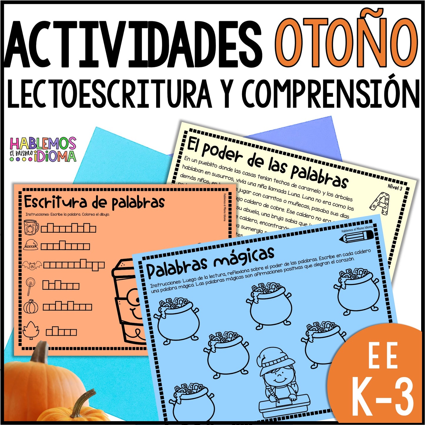 Actividades para trabajar la lectoescritura y comprensión en otoño