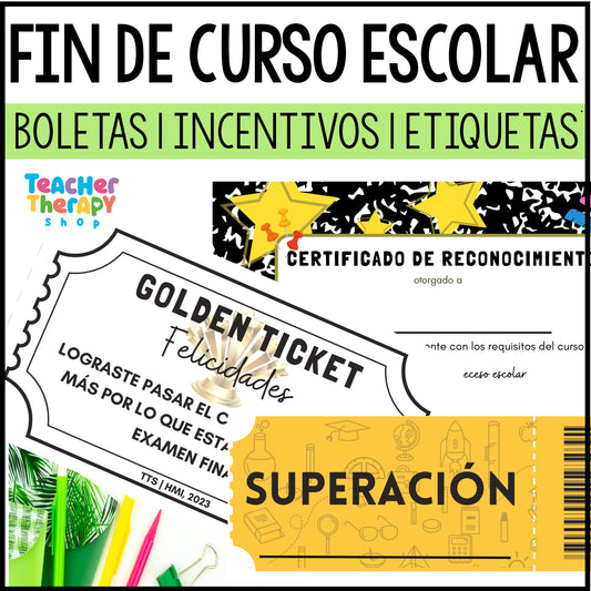 Fin de curso escolar | Boletas, certificados e incentivos