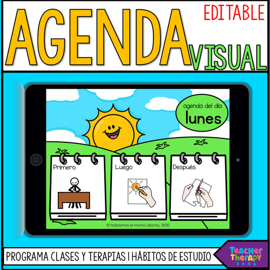 Agenda visual | Hábitos de estudio | Programa de clases y terapias