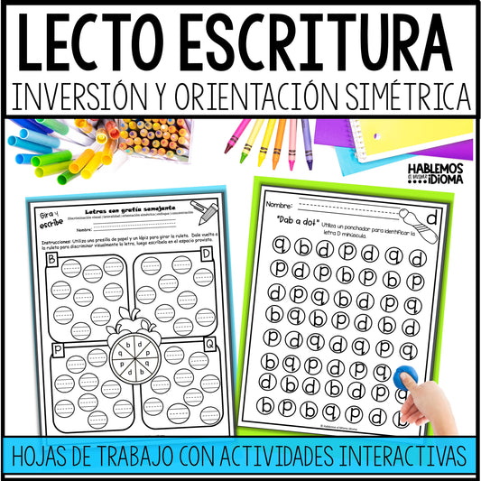 Confusión e inversión de letras | Lectoescritura orientación simétrica