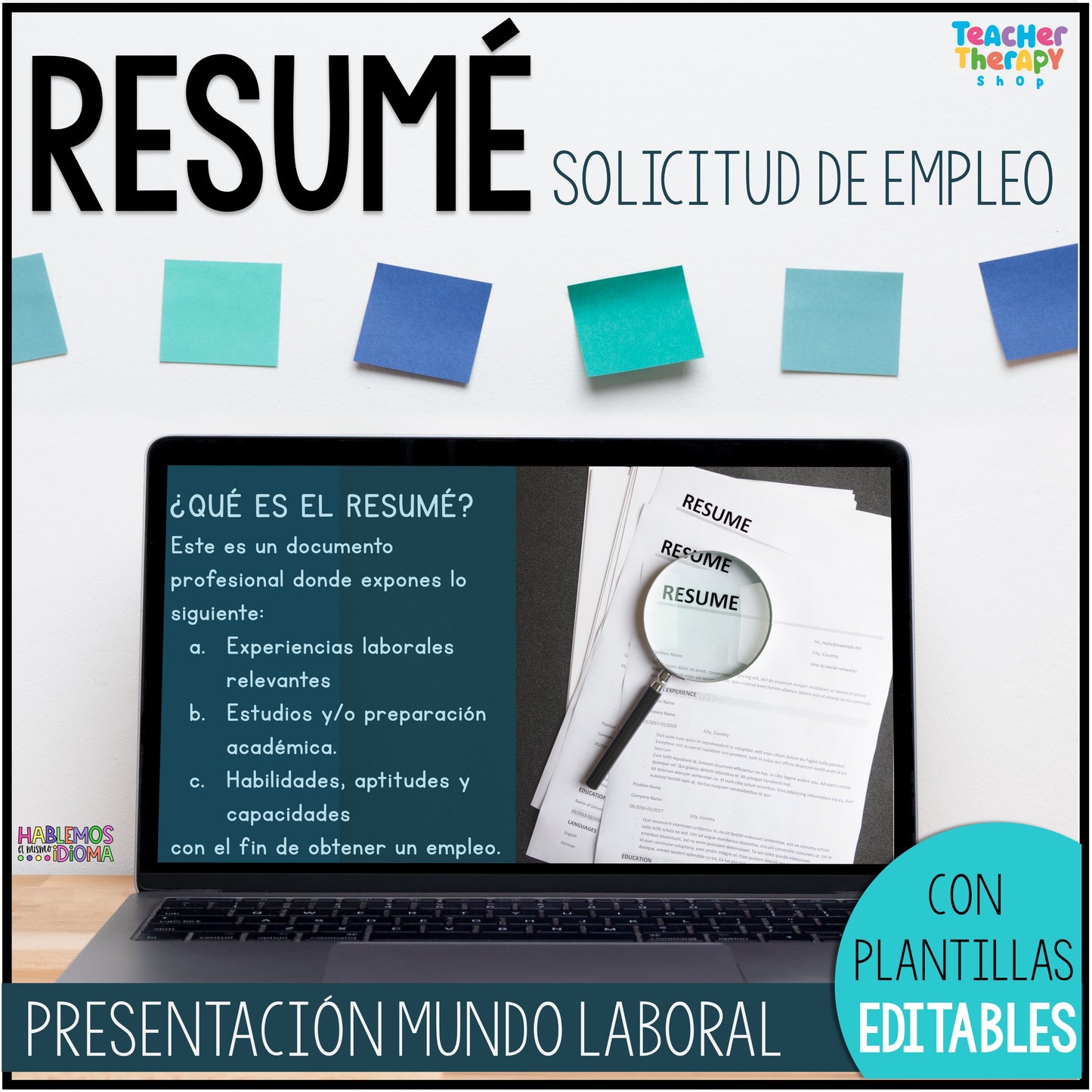 Resumé y solicitud de empleo | Desarrollo del currículum | Presentación en PPT