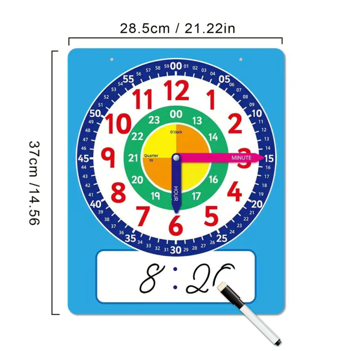 Reloj de enseñanza | Teaching clock