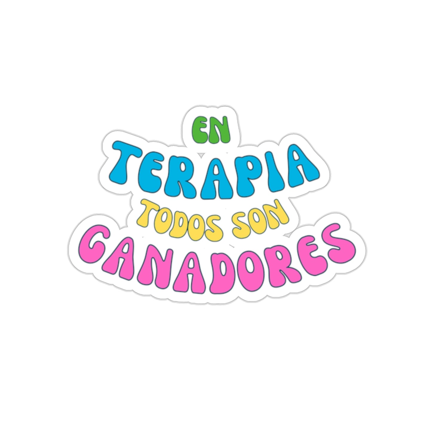 En terapia todos son ganadores | Waterproof sticker