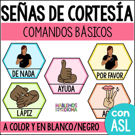 Señas de cortesía | Palabras mágicas y comandos básicos con ASL | Colorfull