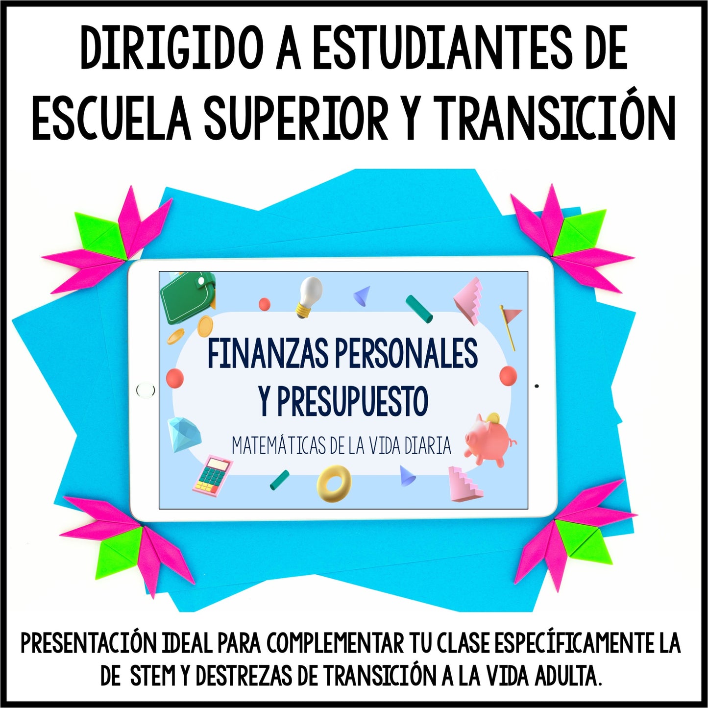 Finanzas personales y presupuesto | Presentación digital y hojas de trabajo