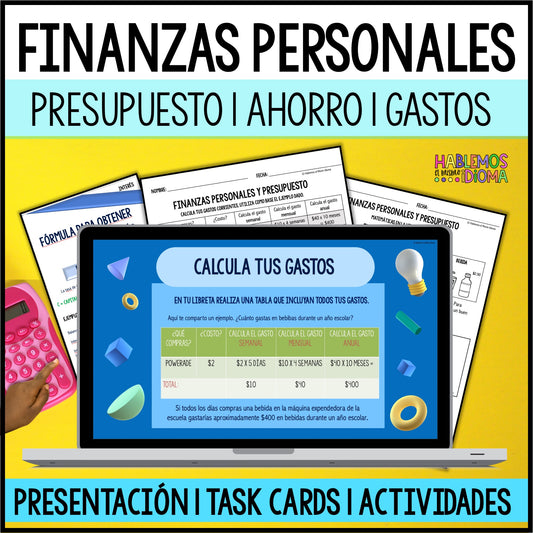 Finanzas personales y presupuesto | Presentación digital y hojas de trabajo