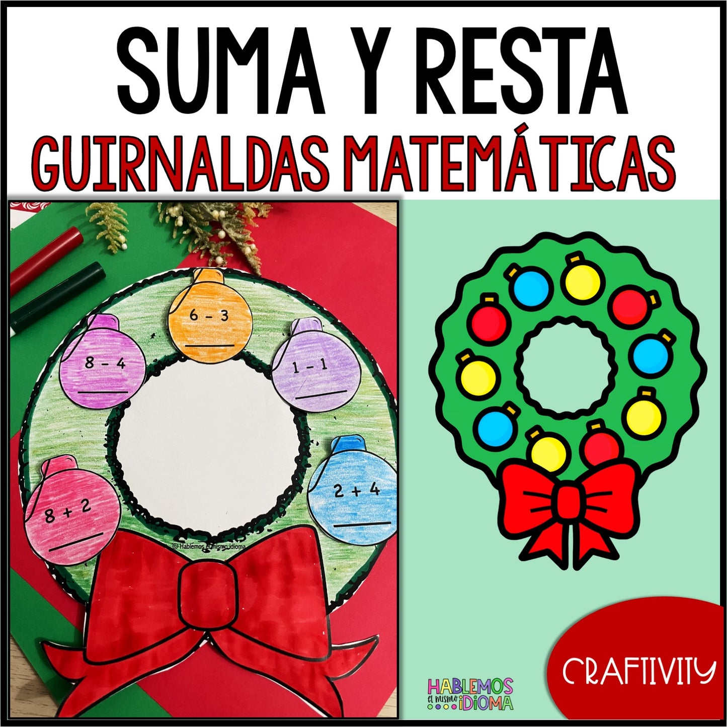 BUNDLE | Christmas garlands | Math