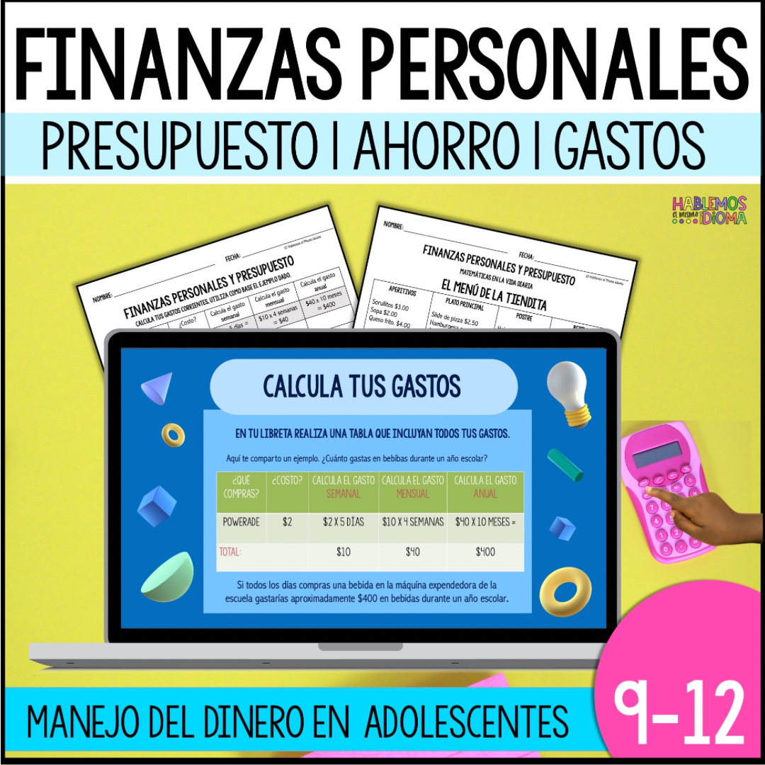 Finanzas personales y presupuesto | Presentación digital y hojas de trabajo