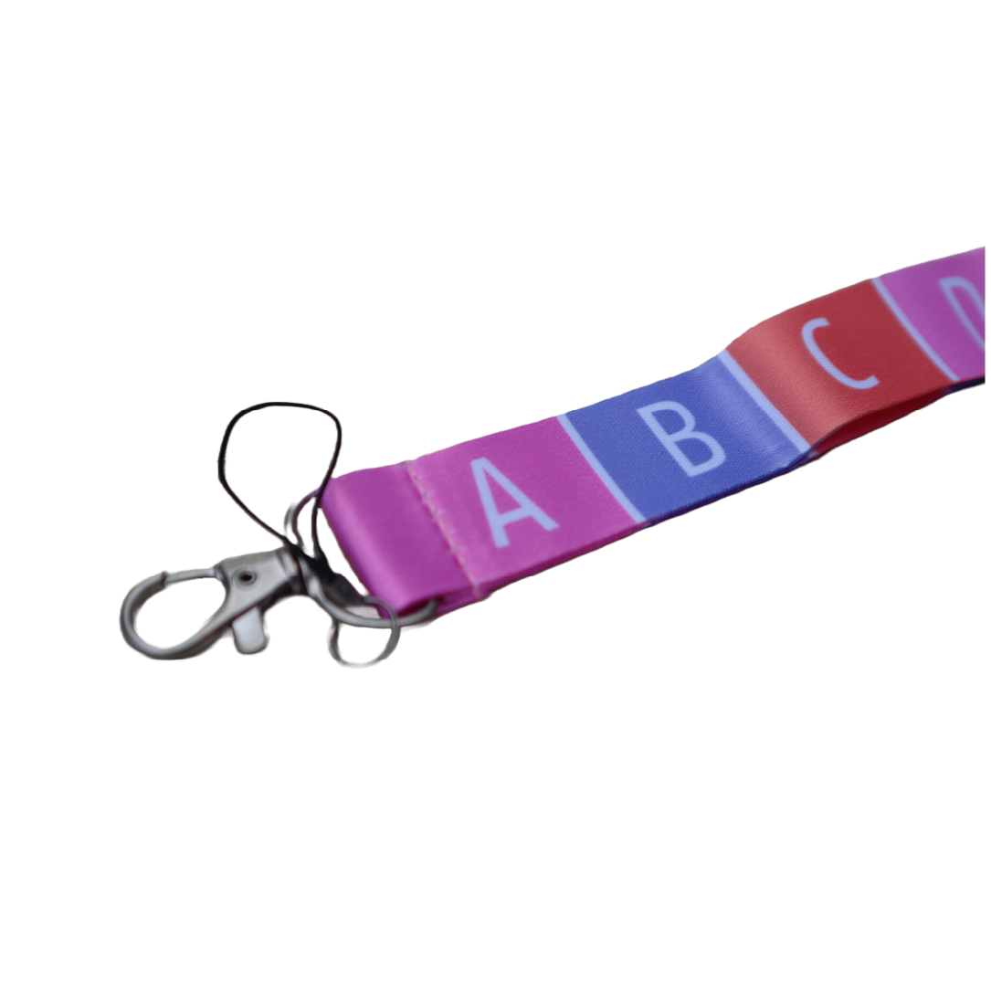 Llavero colgante letras del abecedario | ABC Lanyard