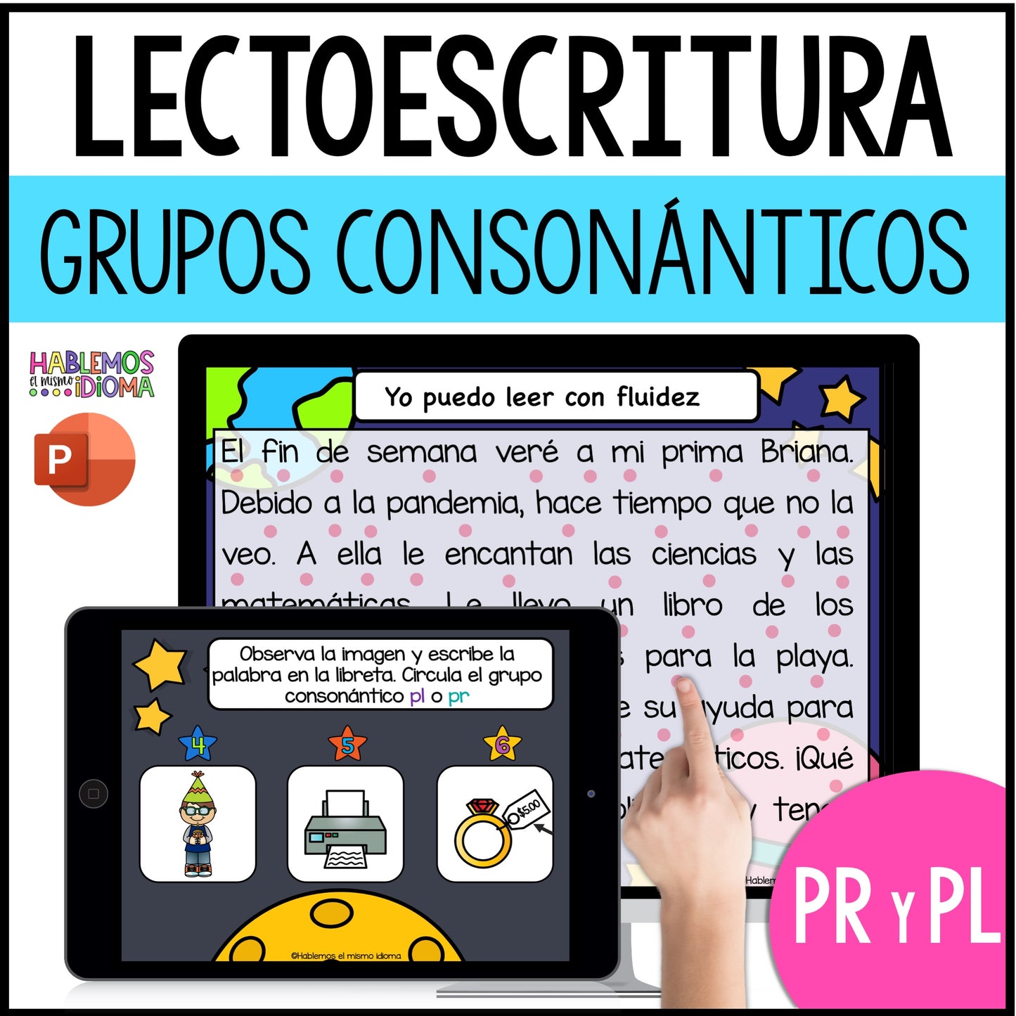 Grupos consonánticos pl y pr